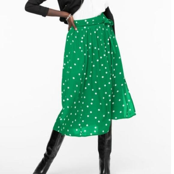 BRAND NEW Polka Dot Midi Skirt - Picture 2 of 3